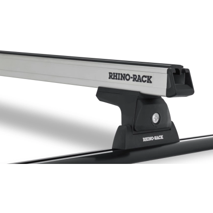 Rhino Rack JB0274 - Heavy Duty RLT600 Trackmount Silver 1 Bar Roof Rack for HOLDEN Colorado 2dr Space Cab Ute from 2012