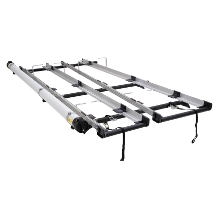 Rhino Rack JC-00937 - Multislide Double 3.0m Ladder Rack System with Conduit for FORD Transit 2dr Custom SWB from 2014